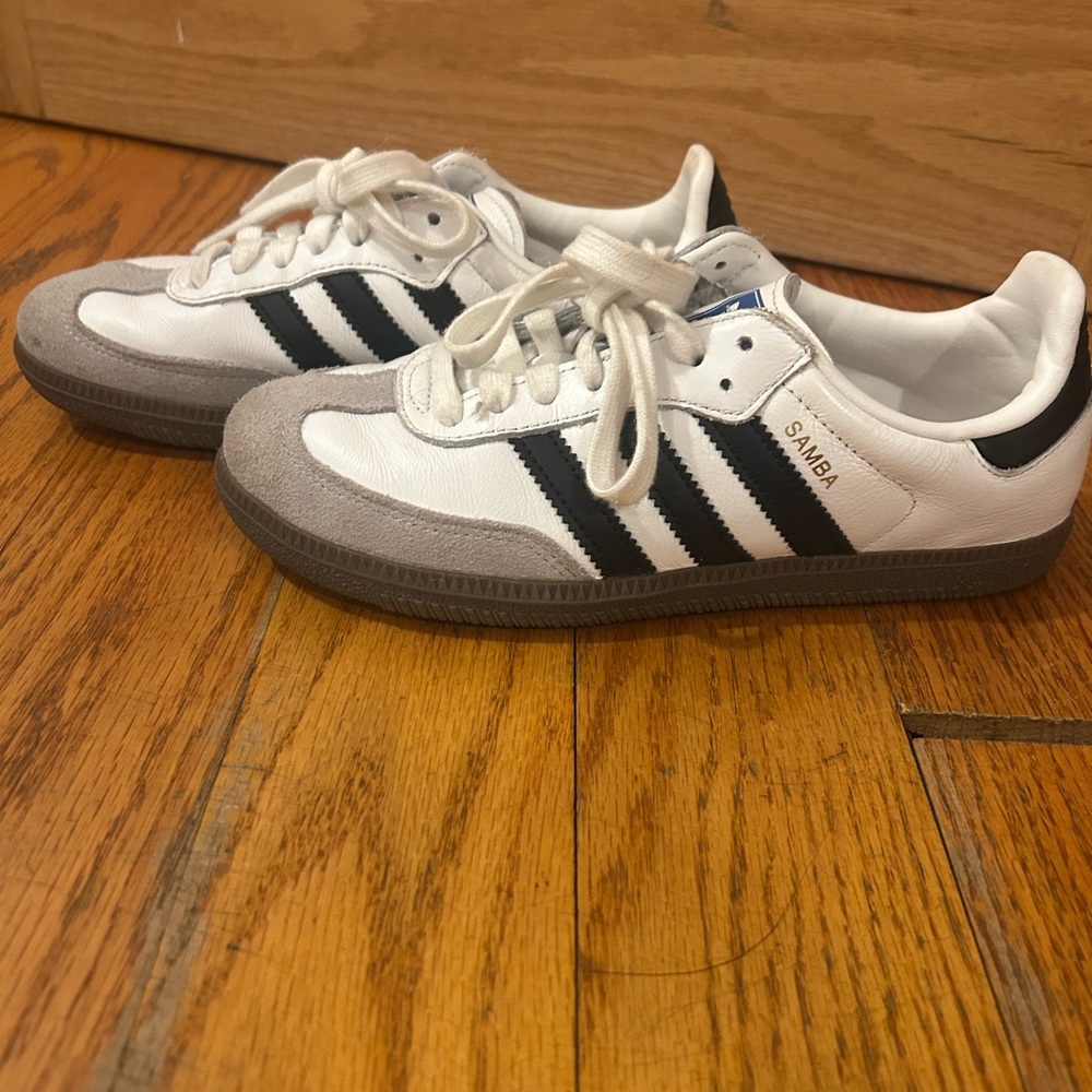 Adidas Samba White and Black Sneakers